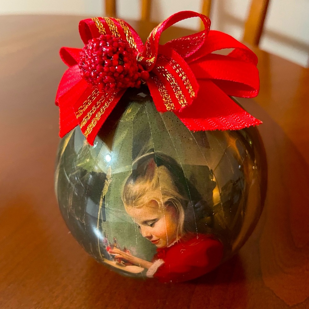 Donald Zolan “Laurie and the Crèche” Pemberton & Oakes Christmas Ornament